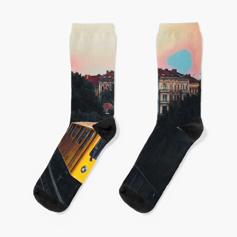 Berlin Ubahn Socks Run cycling christmas gifts Soccer Men Socks Women's