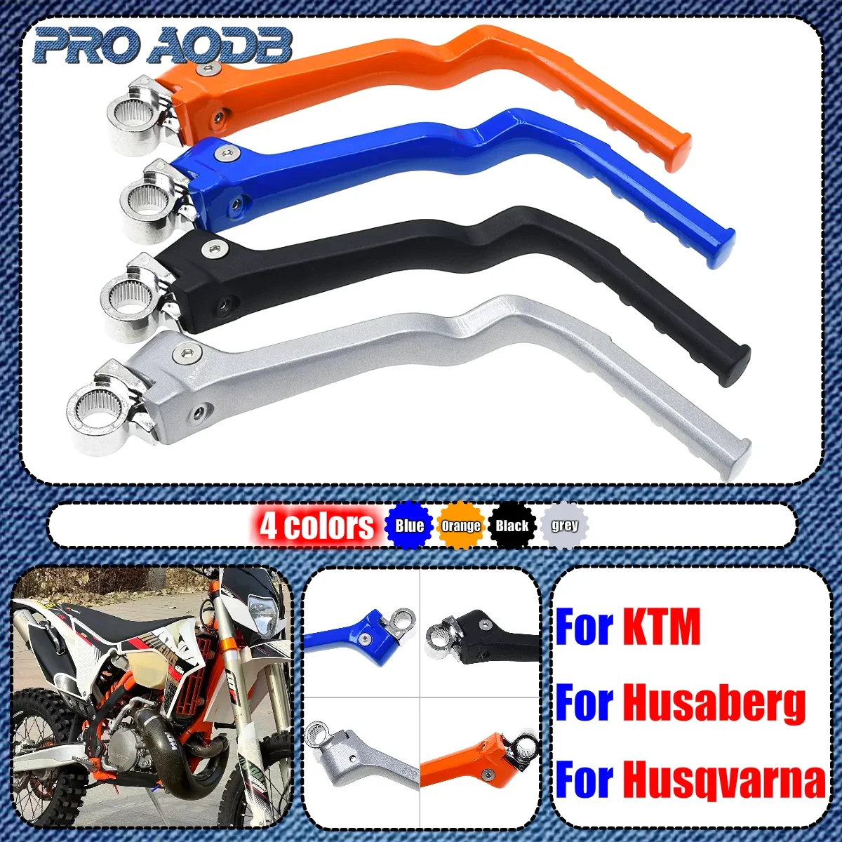 

For Husqvarna TE TC For KTM Motocross CNC Aluminum Forged Kick Start Starter Lever Pedal SX XC XCW XCF XCFW SXF EXC EXCF 250-500