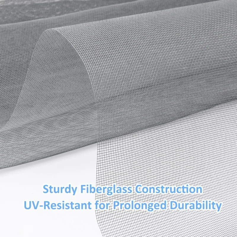 Window Screen Glass Fiber Window Mesh Replacement Parts Durable and Not Easy to Tear Used for Fly and Mosquito Prevention