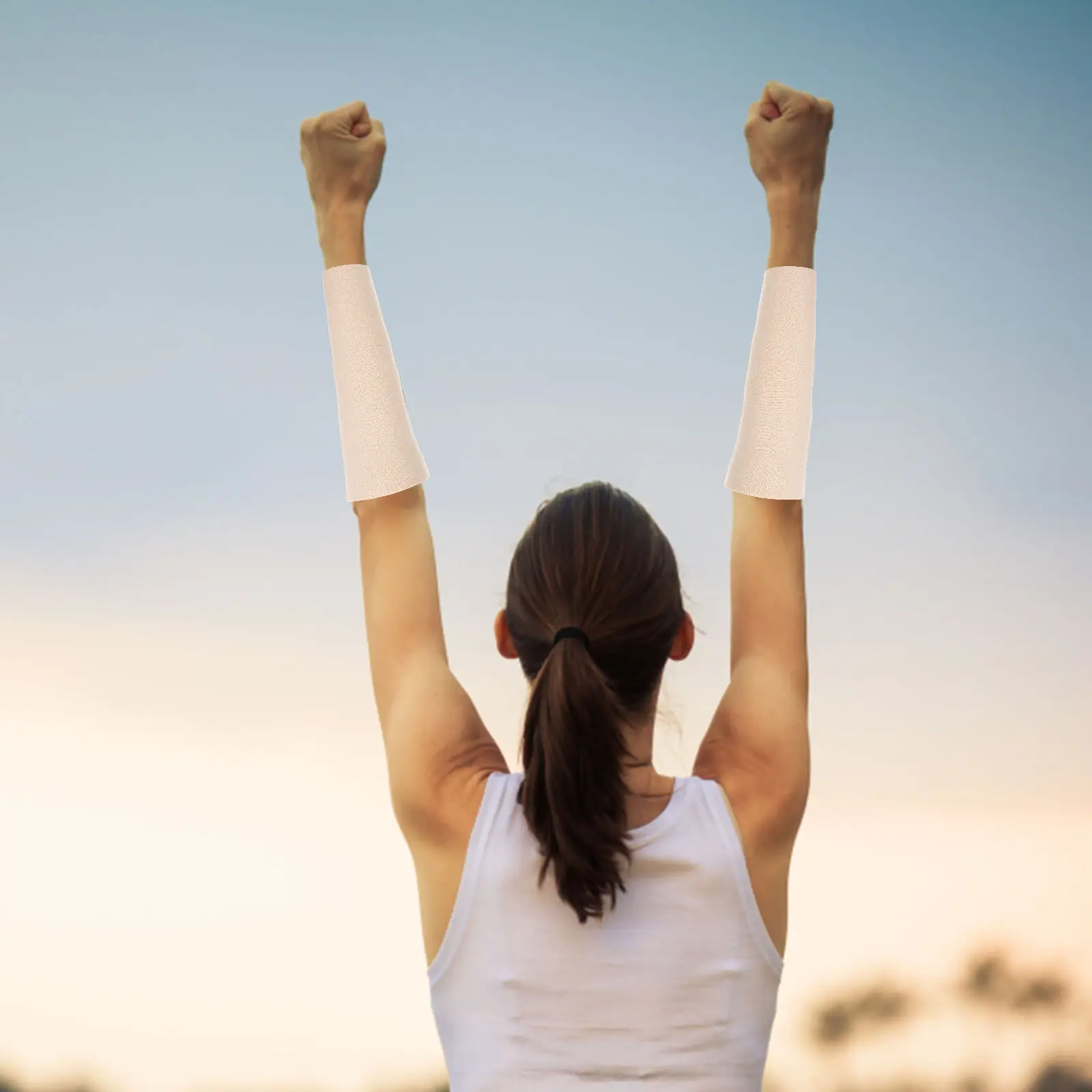 

1 Pair Unisex Elbow Protectors Ergonomic Design Breathable Comfortable Anti-Cold Arm Sleeve Elbow Pad for Sports Outdoor Winter