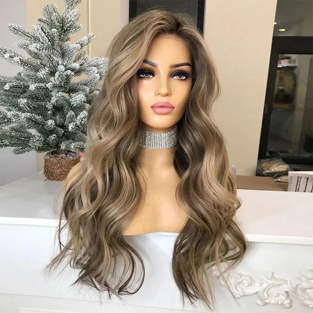

14inch Highlight Blond Hair Straight 100% Human Hair Wig 150 Density 13x4 Lace Front with Baby Hair Pre-Plucked Soft Hair Wig