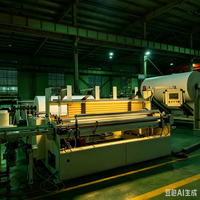Small Business Toilet Paper Machine Price with Automatic Embossing Cutting Rewinding Line for Tissue Roll Production