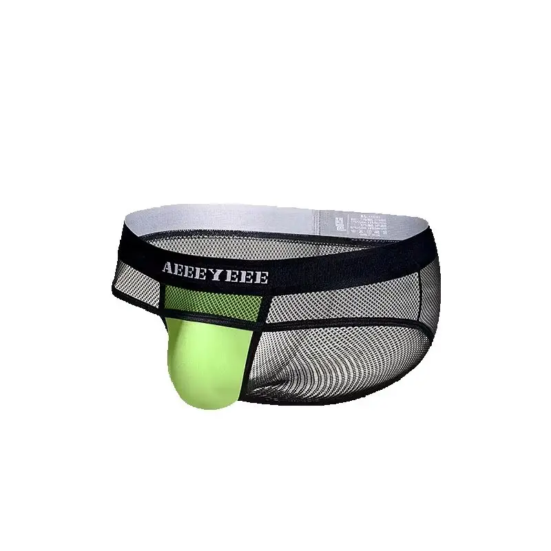 Lovely Underwear men's briefs low waisted ultra-thin ice fully transparent personalized and tight fitting