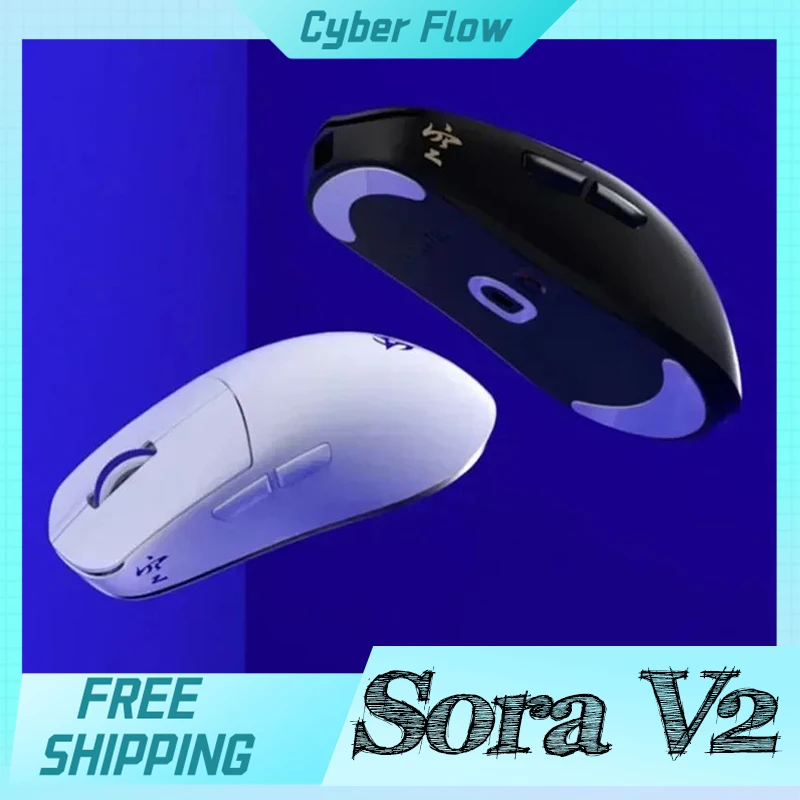 Imagem -01 - Ninjutso Sora v2 Mouse sem Fio Modo Duplo 8k Paw3395 Sensor Leve Mouse para Jogos E-sports pc Gamer Acessórios Ratos Presentes ninjutso sora v2 mouse sem fio modo duplo 8k paw3395 sensor leve mouse para jogos e sports pc gamer acessorios ratos presentes 01