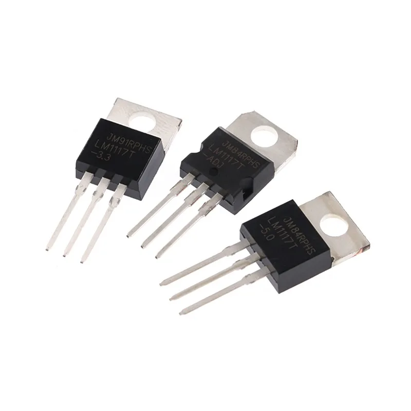 5pcs LM1117T-3.3V 5V ADJ Linear Voltage Regulator IC Chip DIP LM1117T-ADJ TO-220