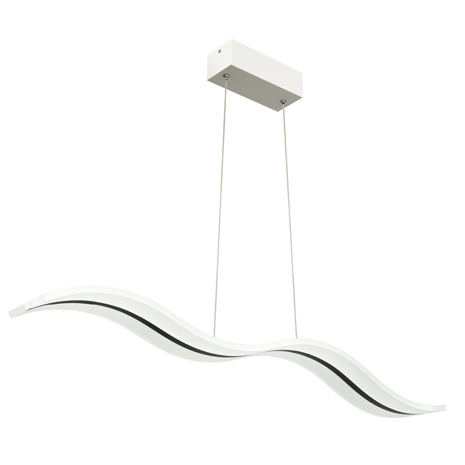 LED Stepless Dimmable Luz Pingente, Longo Lustre