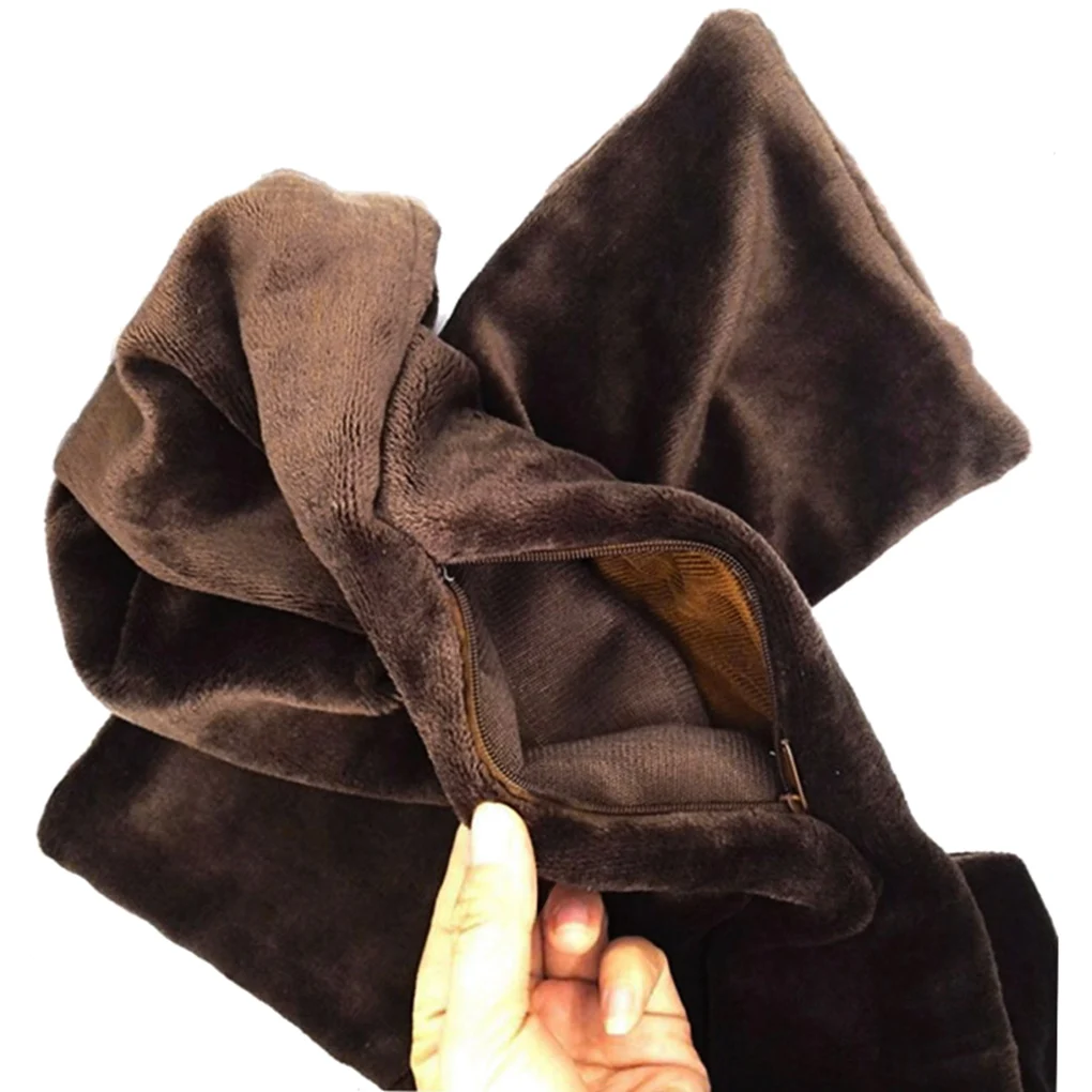 USB Heated Scarf Soft Heating Shawl Pockets Unisex Winter Warm Neck Wrap Outdoor Fishing Climbing Hiking Warmer