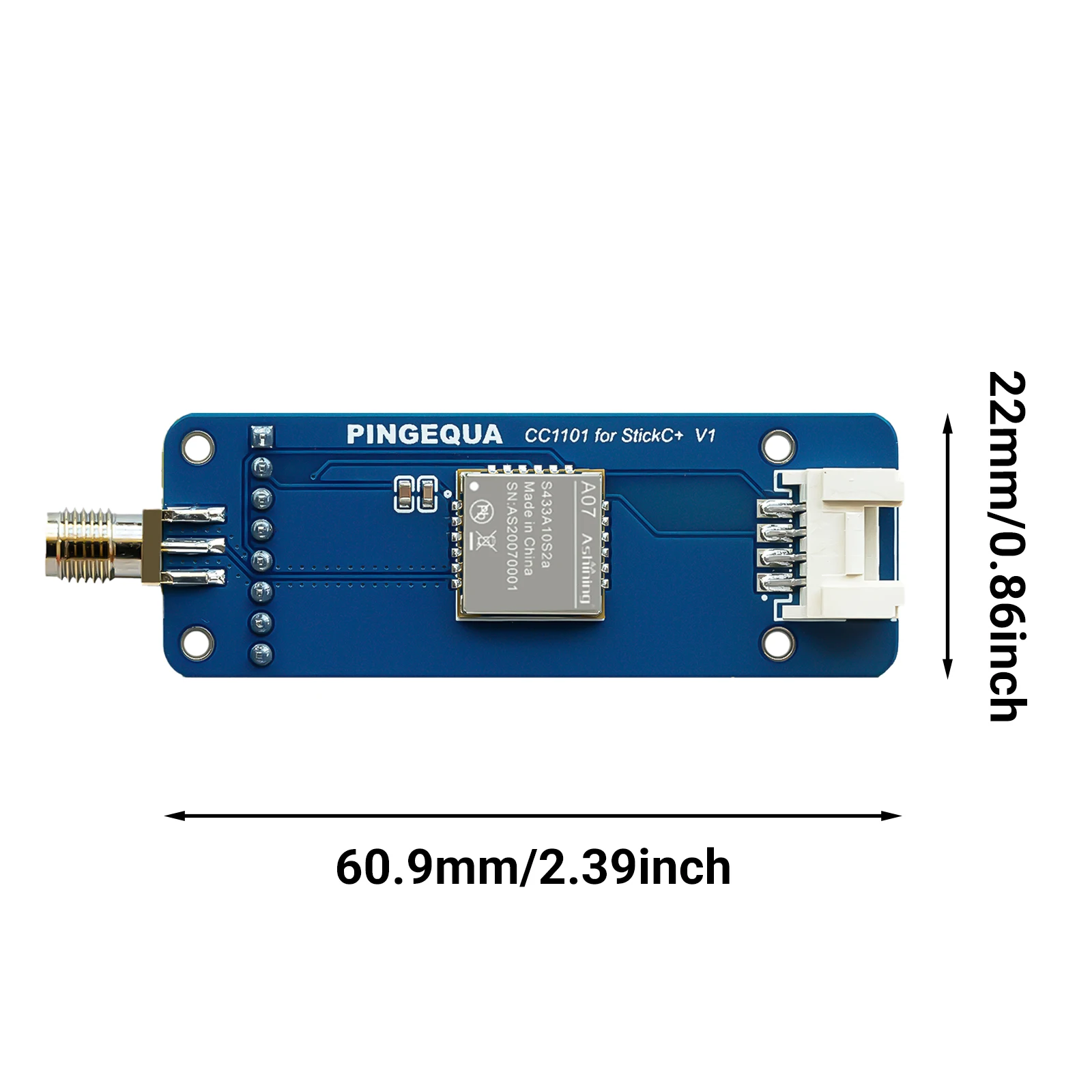 M5Stack StickC Plus RF CC1101 433MHz draadloze module compatibel met M5Stack StickC Plus V1.1&V2, Bruce Firmware-compatibel