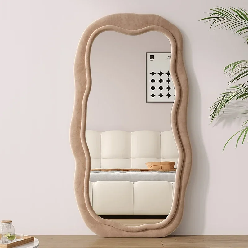 Light Luxury Fitting Mirror Wall Mirrors Room Decoration Makeup Mirrors Full Body Wall Art Floor Bedroom Decor for Room Miroir