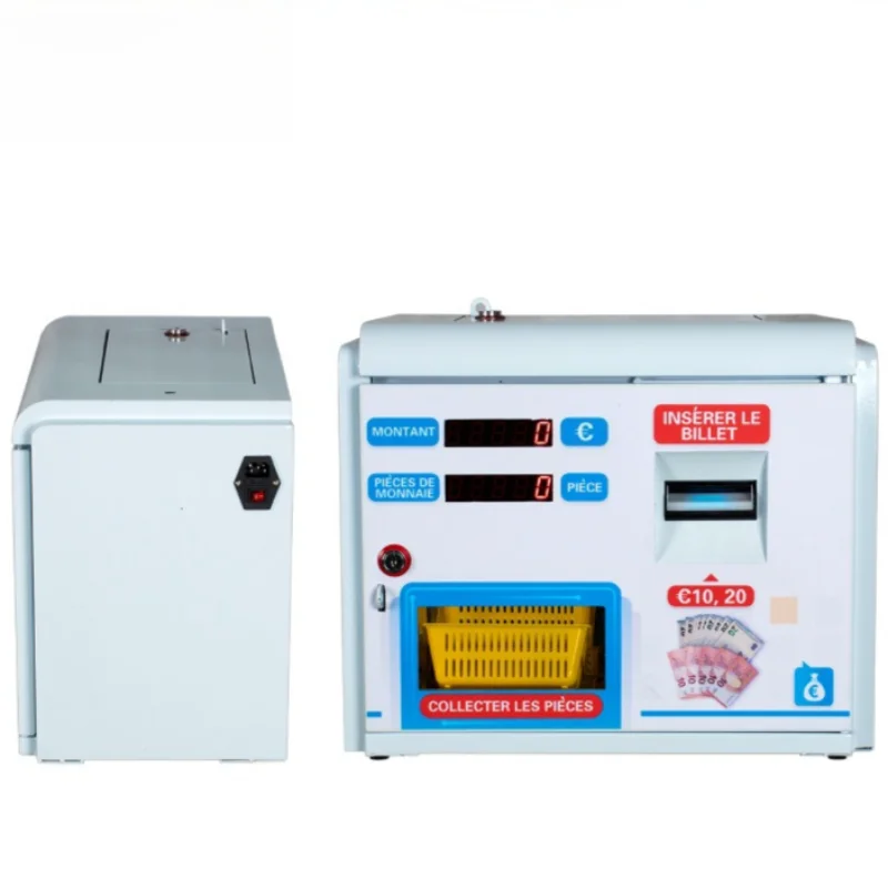 

Automatic Coin Exchange Machine Supports Banknotes&Coins Worldwide,Multiple Voltages&Plugs,Customizable Money Changer Dispenser