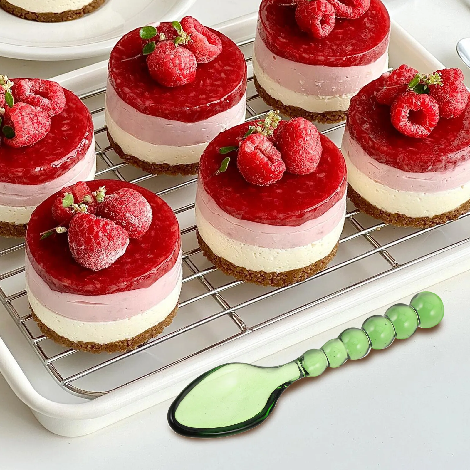 

Glass Spoons Clear Stirring Teaspoons for Tea Coffee Cold Drinks Dessert Salt Sugar Serving Elegant Kitchen Utensils