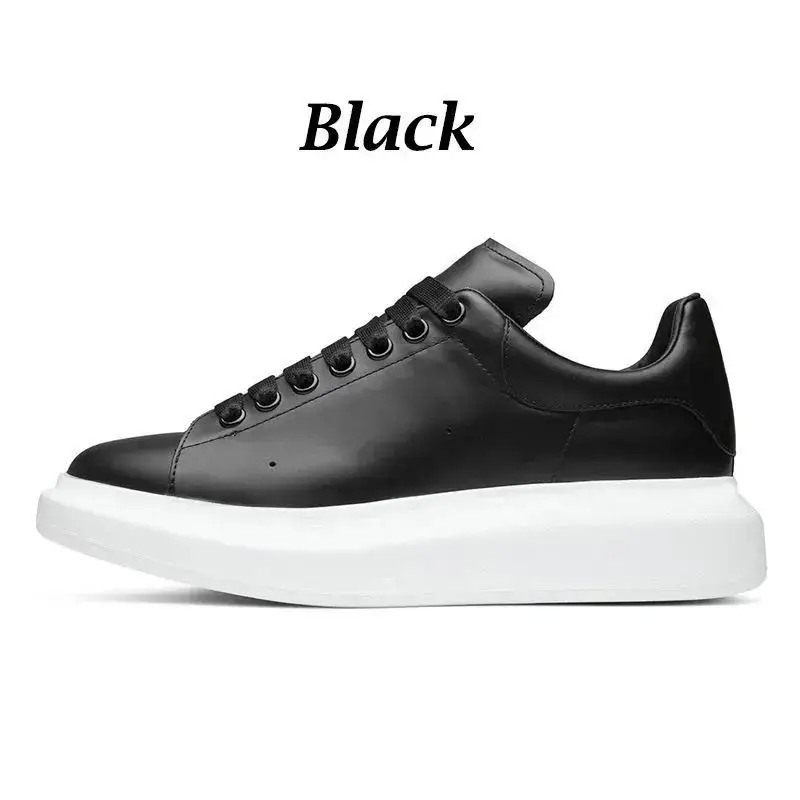 Designer de couro para mulheres e homens, sapatos casuais, tênis ao ar livre, Lace Up, tênis de plataforma, branco, preto, luxo, moda