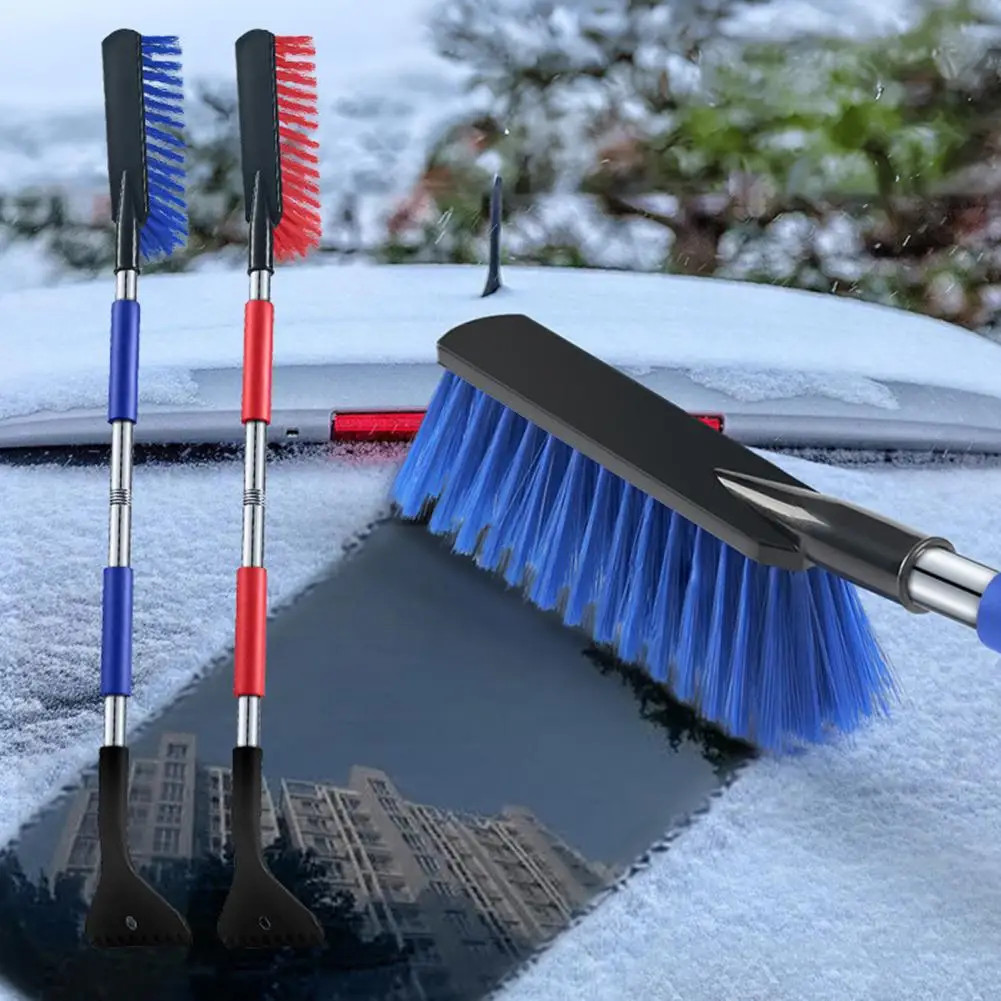 Extendable Ice Scraper Car Snow Shovel Extendable Snow Scraper Brush for Car Windshield Portable Ice Scraper Snow Brush for Suv