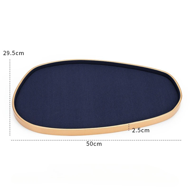 Window jewelry display props Blue super-fine stepped jewelry display stand, necklace, ring, earrings and accessory rack