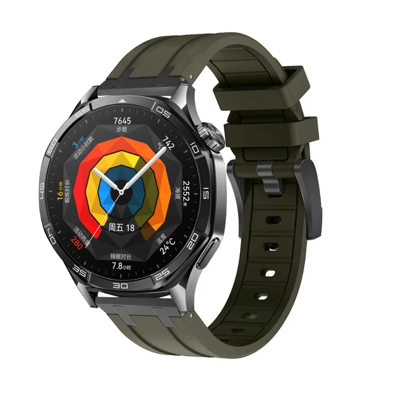 22 مللي متر سيليكون حزام لهواوي ساعة GT5 برو 46 مللي متر سوار مريح لهواوي ساعة 4 3 برو GT5/4/3/2e 46 مللي متر معصمه كوريا