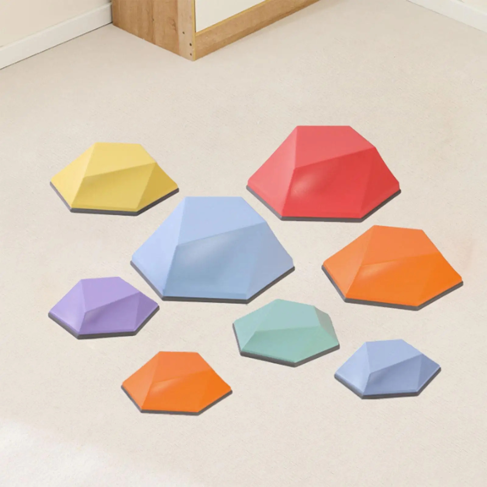 

8Pcs Kids Balance Stepping Stones Crossing Stone for Children Ages 3-6 Gifts