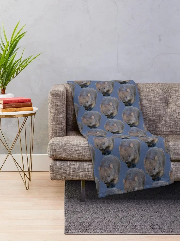 Wombat Walking Throw Blanket Decorative Sofa wednesday Furry warm for winter Blankets