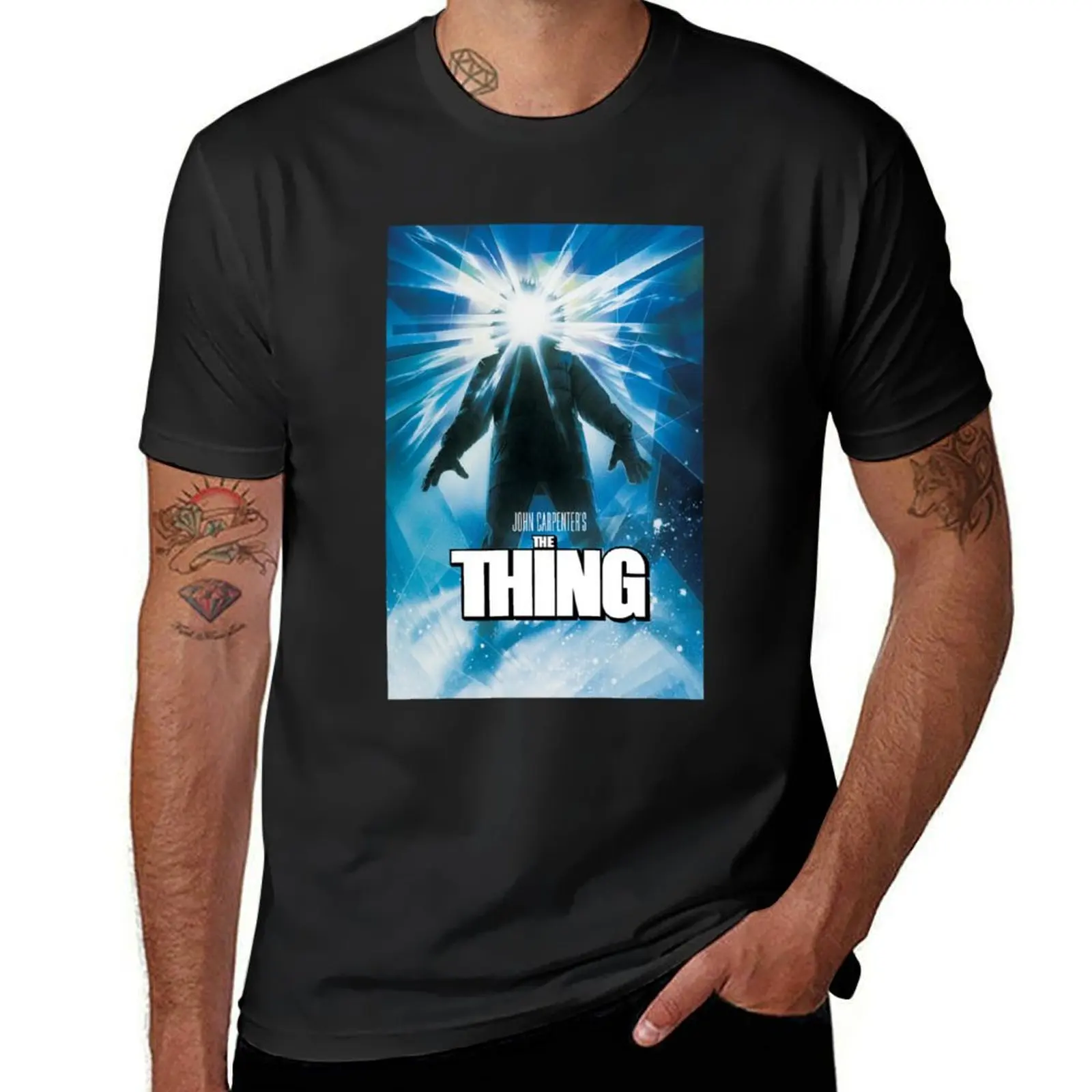 

The Thing T-Shirt sports fans blue lock street wear oversized t shirts for men