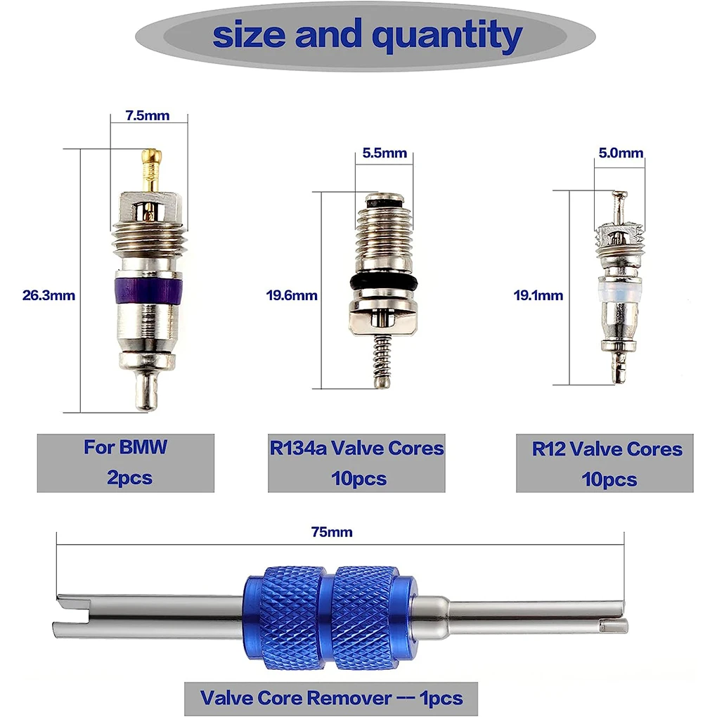 쉬운 설치 자동차 튜닝 액세서리, 내구성 밸브 코어 키트, 금속 튜닝 자동차 액세서리, 넓은 응용