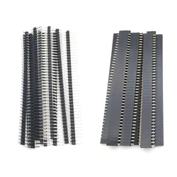 10 pezzi 5 paia 40Pin 1x40 singola fila maschio e femmina 2.54 Pin Breakable Header PCB Connector Strip