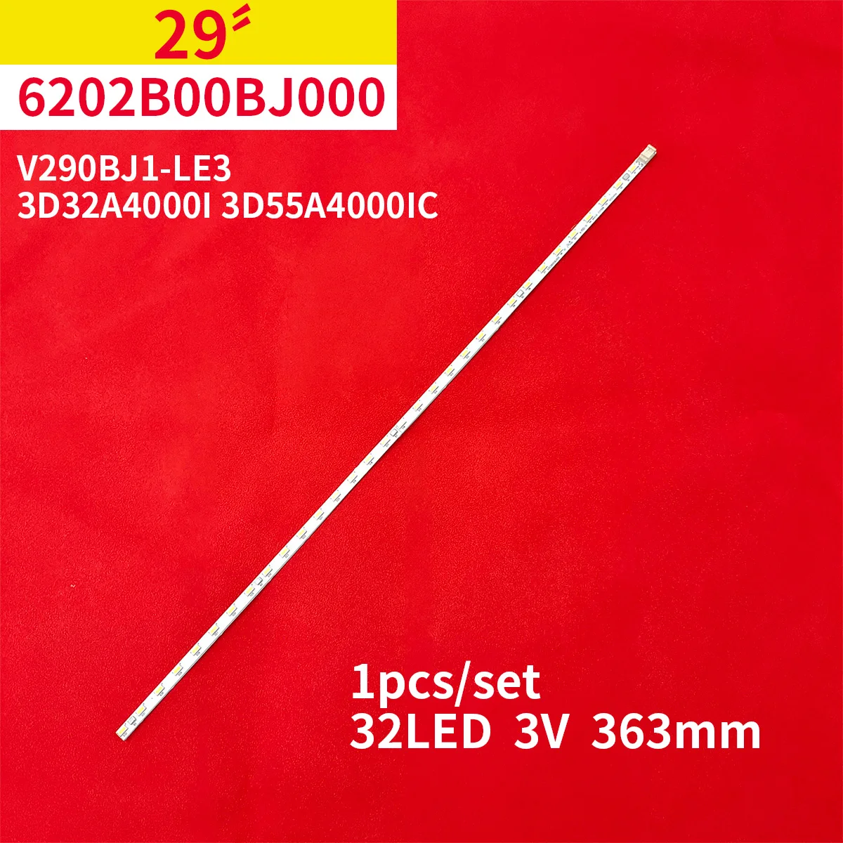 Pasek podświetlenia LED do 29MT48DF 29MT44D 29MT45D-PZ 29MT45V-PZ 29MN33D-PZ 3D32A4000i 3D55A4000IC V290BJ1-LE3 6202B00BJ000