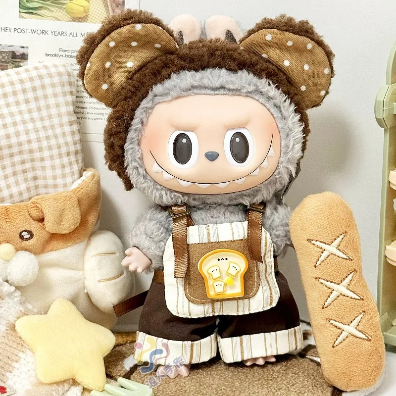 

Suitable for Labubu 10cm Baby Clothes 10cm Normal Body Cotton Doll Clothes Labubu Bear Chef Set L Doll Accessories