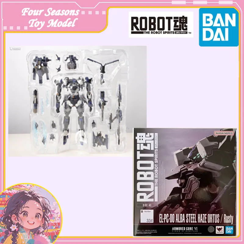 Envío rápido Bandai Anime EL ROBOT SPIRITS 334 ARMORED CORE VI EL-PC-00 ALBA STEEL HAZE ORTUS/Rusty Original modelo juguetes figura