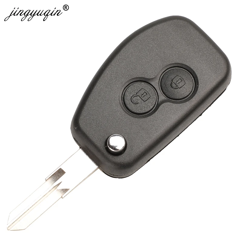 jingyuqin VAC102 Ne72 Modified Key Shell For Renault Dacia Modus Logan Clio Espace Nissan 2/3BTN Flip Remote Fob Case