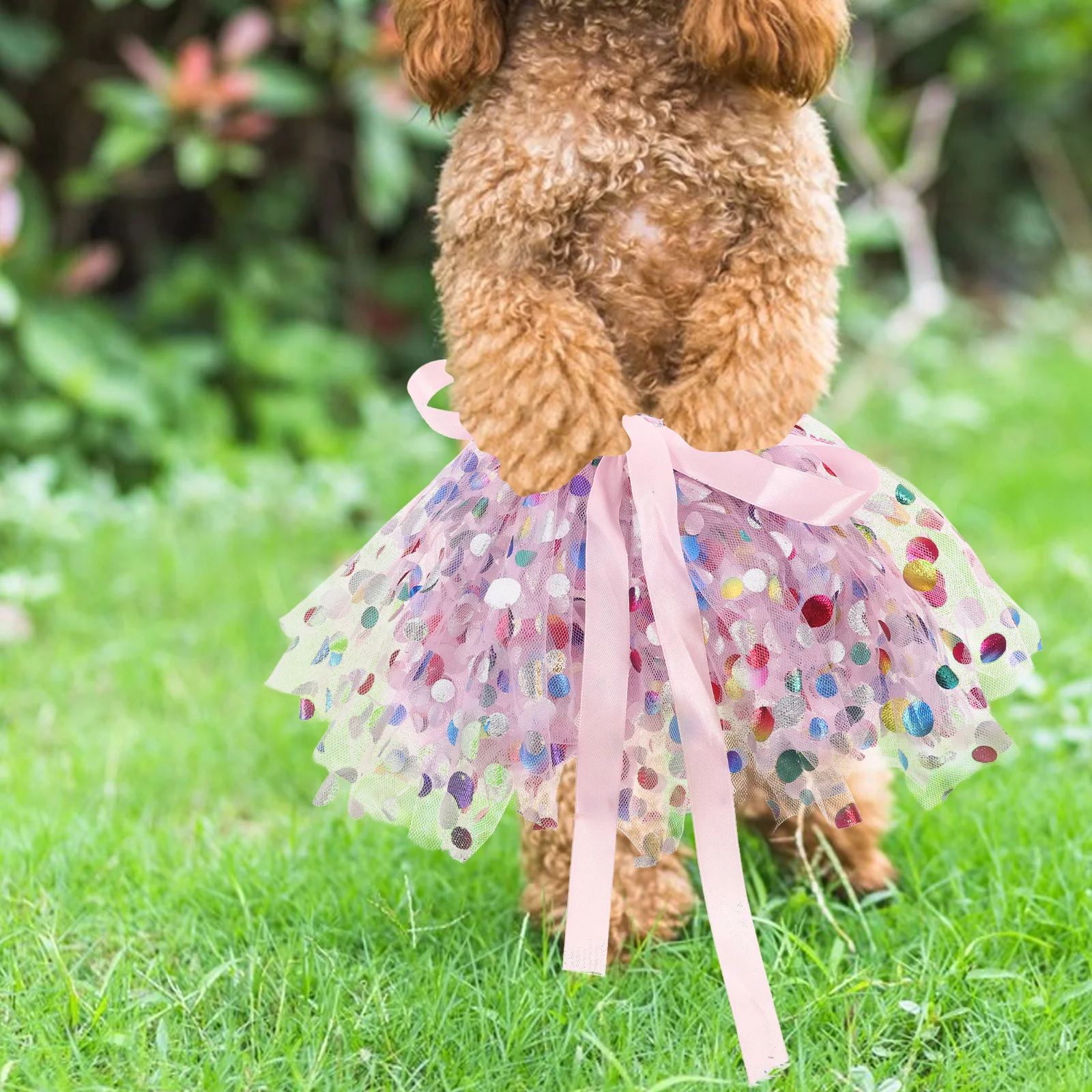 

Pet Lace Dog Princess Dog Costume Dresses For Small Medium Large Dogs Adjustable Mesh Birthday Wedding Party Costume