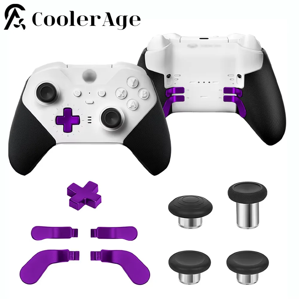 9in1 Metal Replacement ThumbsticksCore Component Pack Metal Button Replacement For Xbox Elite Controller Series 2