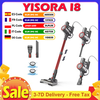 YISORA I8 Corded Vacuum Cleaner 23kPa Powerful Suction 0.8L Dust Cup 6m Long Cord 4 LED Headlights Self-standing