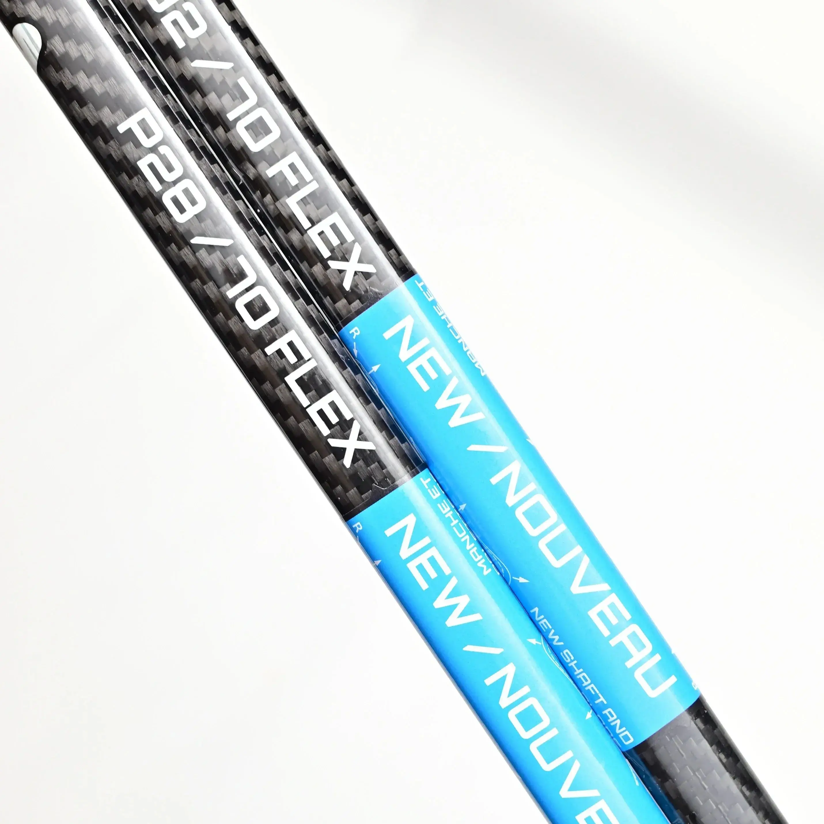 2-Pack Hyperfly Black Ice Hockey Sticks Blank Carbon Fiber P92 P28 P29 New Model for Ice Hockey Players