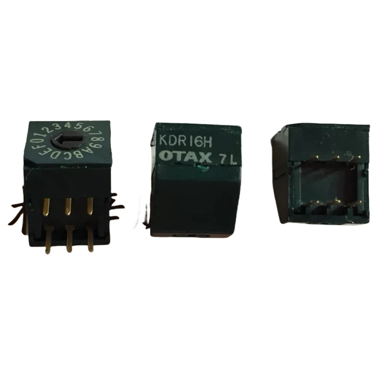 

1PCS/LOTS 100% Japan OTAX KDR16H 0-F/16 Position Rotary Coded DIP Switch Pushbutton Positive Code Side Adjustment 3:3 Pins IC