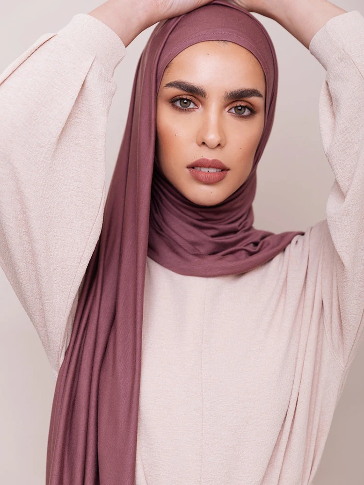 Hijab Instantâneo Premium para Mulheres, Jersey, Hijabs, Turbantes Muçulmanos, Turbante, Head Wrap, Ramadan, Cachecol, Fêmea