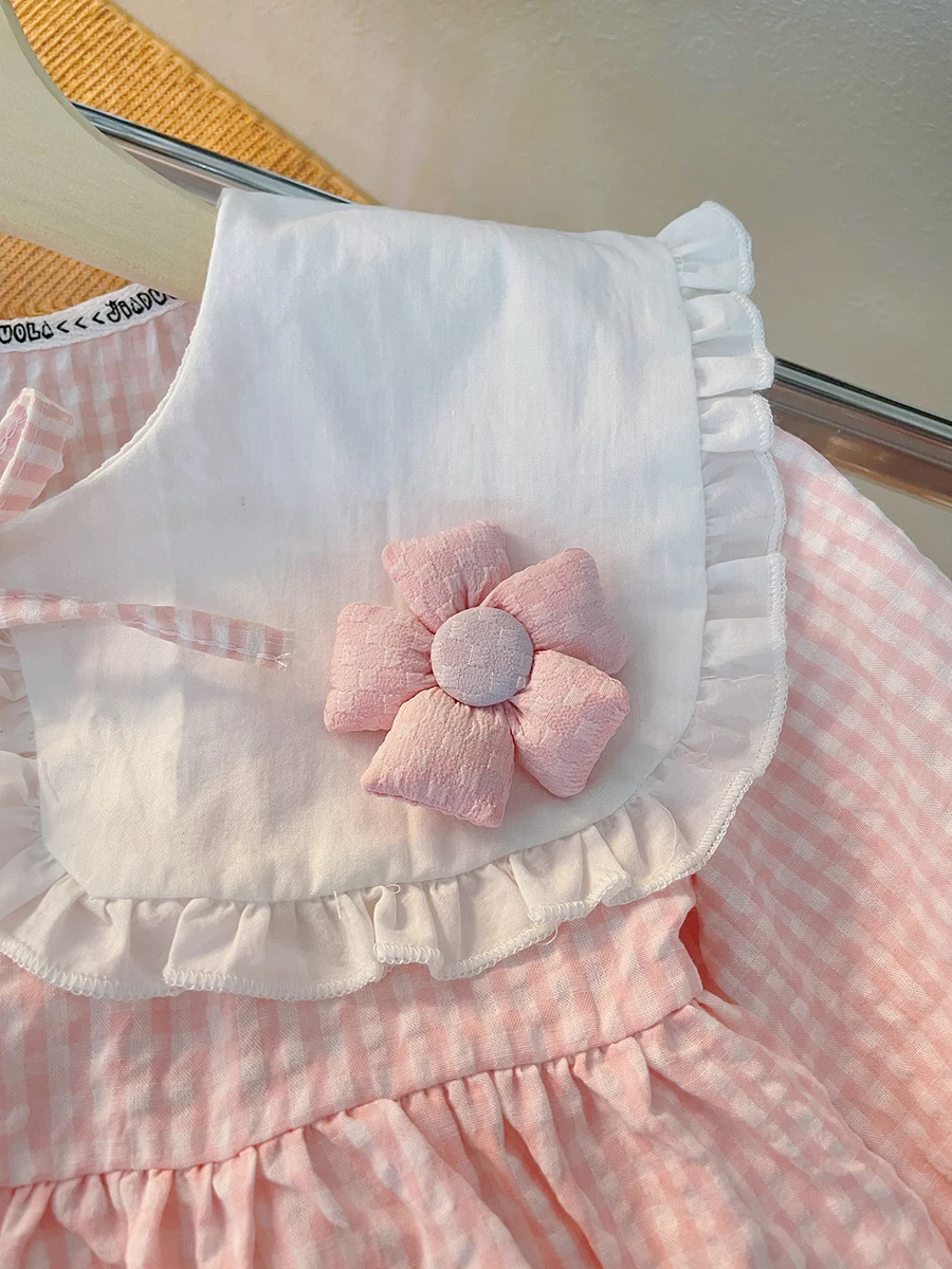 الخريف طفلة زهرة الملابس مجموعة الشتاء الرضع لطيف الفتيات داخلي الجينز دعوى طويلة الأكمام الزي 1 2 3 4 سنوات #5