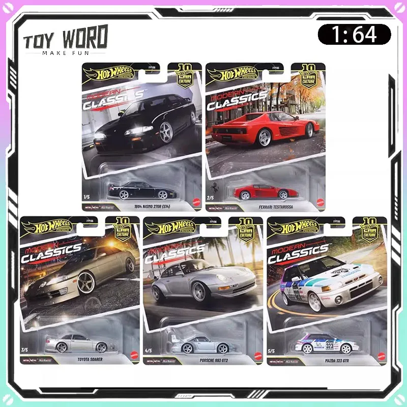 

2026 Hot Wheels Cars Model 1:64 Modern Classic Series Cars Model FPY86 Toyota Nissan Diecast Collectible Toy Birthday Gifts