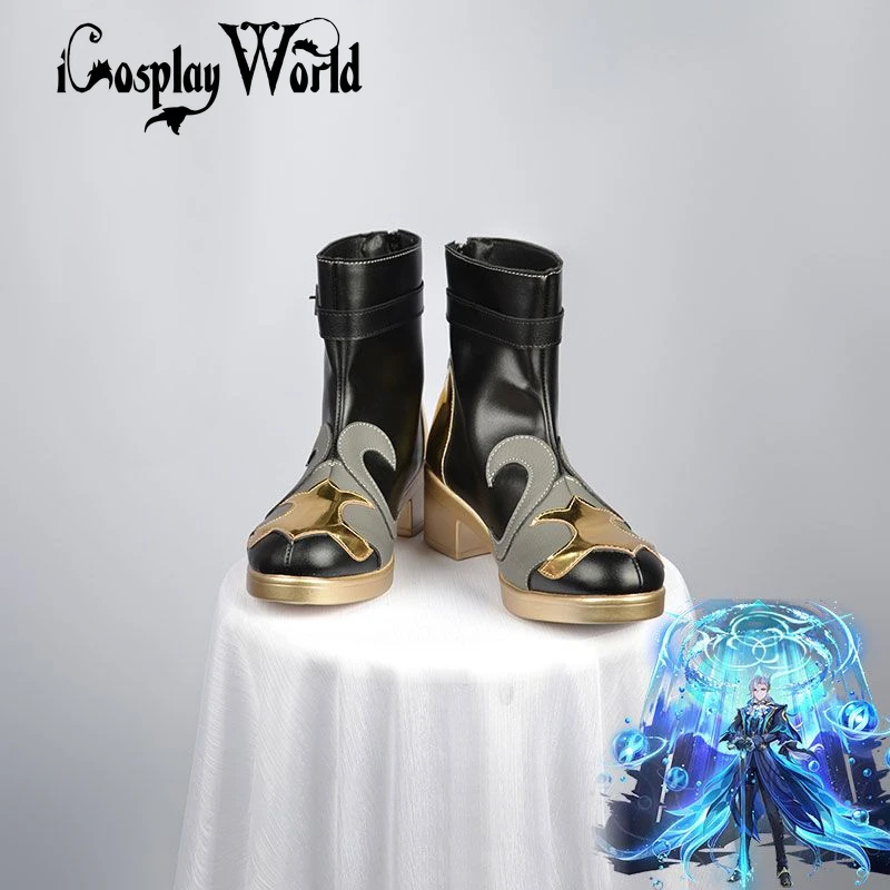 GenshinImpact Neuvillette 코스프레 부츠, 만화 애니메이션 할로윈 파티 게임 코스프레 신발 소품