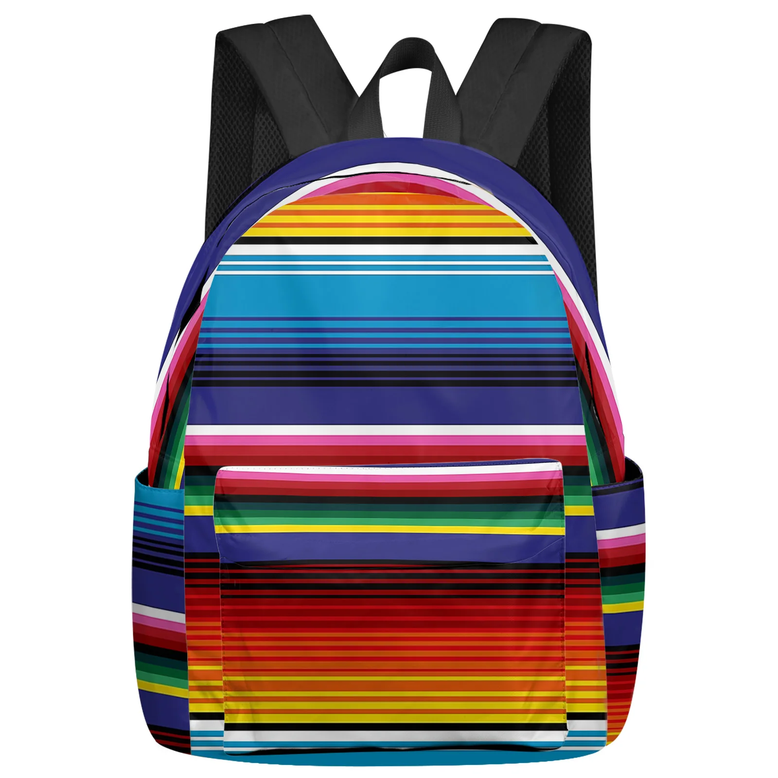 

Colorful Mexican Stripes Feminina Backpacks Teenagers Student School Bags Laptop Custom Backpack Men Women Female Travel Mochila