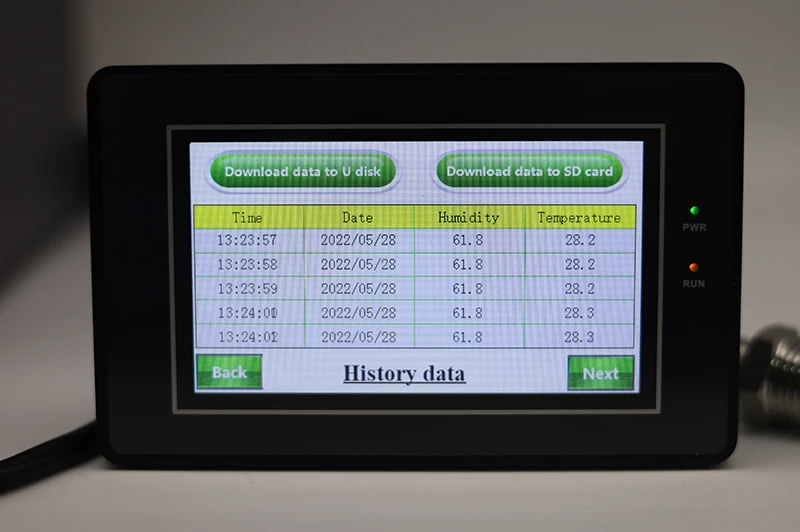 -40~+80‘C 0-100% Temperature and Humidity data Logger can output history data temp. and moisture recorder