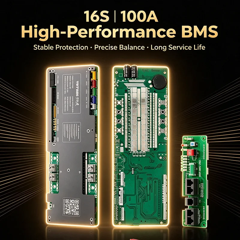 TDT Smart BMS Li Ion 8S 13S 14S 36V 15S 16S  48V RS485 RS232 CAN BT Lifepo4 100A 150A 200A for Energy Storage Battery Packs