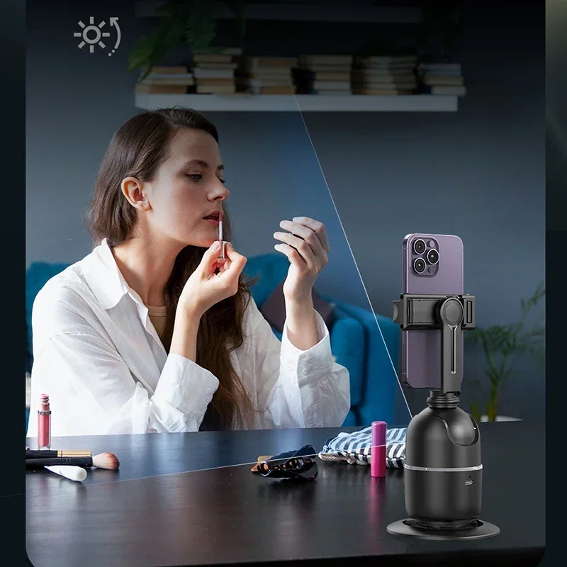 Automatic Facial Tracking with 360 ° Rotation, Mobile Phone Holder for Portable Intelligent Human Body Photography Camera Holde