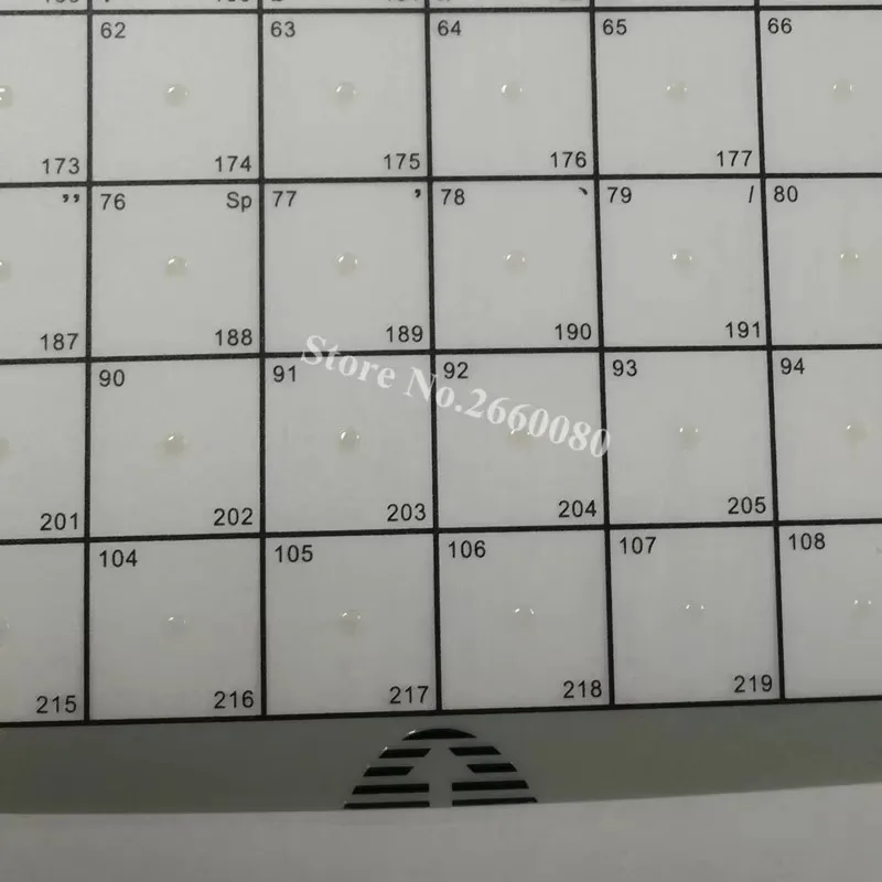 新しい LS6 キーボードフィルム Aclas LS6X LS6RX LS6NX 小売電子バーコードラベル印刷スケール、112 ボタン