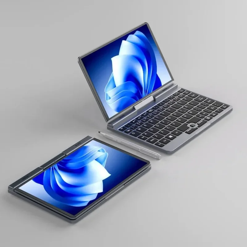 8-Inch touchscreen 2-in-1 laptop mini pocket book notebook handheld gaming computer solid state