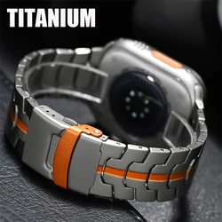Titanium Strap For Apple Watch Series 11 10 9 8 SE 3 46mm 45mm 42mm 44mm Band Luxury Metal Bracelet For iWatch Ultra 3 2 1 49mm
