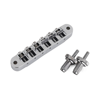 Electric Guitar Fixed Saddle Bridge 6 Strings Chrome ABR-1 Style Tune-O-Matic Bridge for ABR LP SG EPi Electric guitar