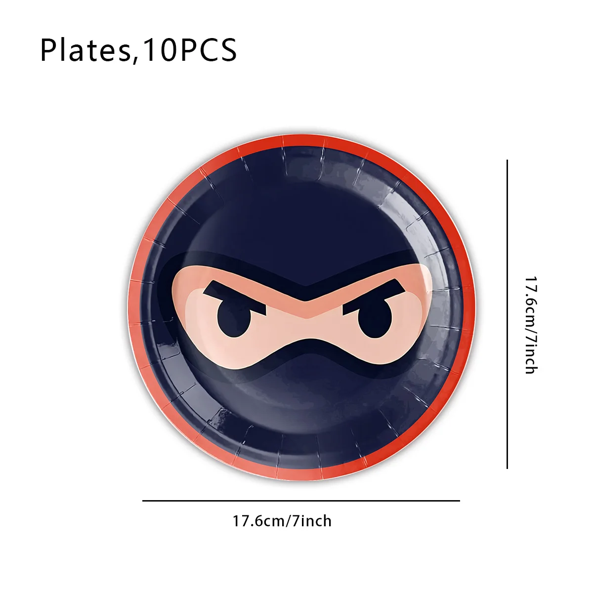 Ninja Geburtstag Party Dekoration Geschirr Tasse Teller Serviette Luftballons Tischdecke Kuchen Happy Kid Baby Shower Boy Party Supplie Set – Detail 7