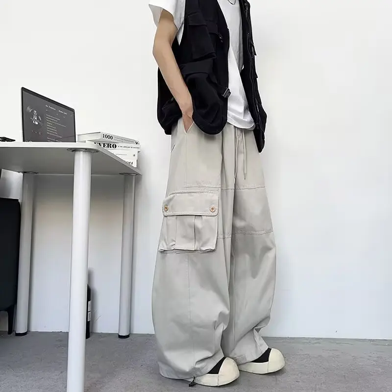 

Summer Tactical Pants Man Harajuku Versatile Work Pants Men's 2025 Summer New Simple New Japanese Trend Lazy Trend Without Brand