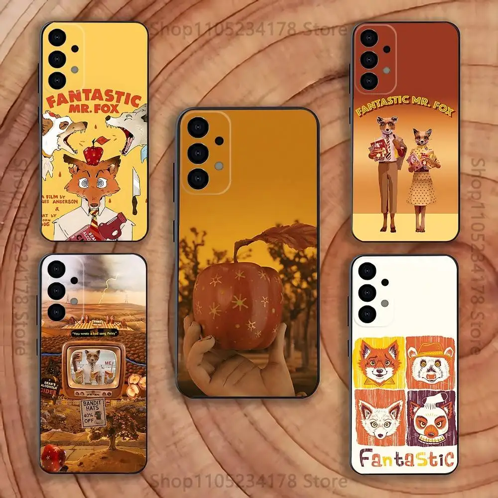 

F-Fantastic Mr F-Fox illustration Phone Case For Samsung S25,S24,S21,S22,S23,S30,Ultra,S20,Plus,Fe,Lite,5G Black Cover