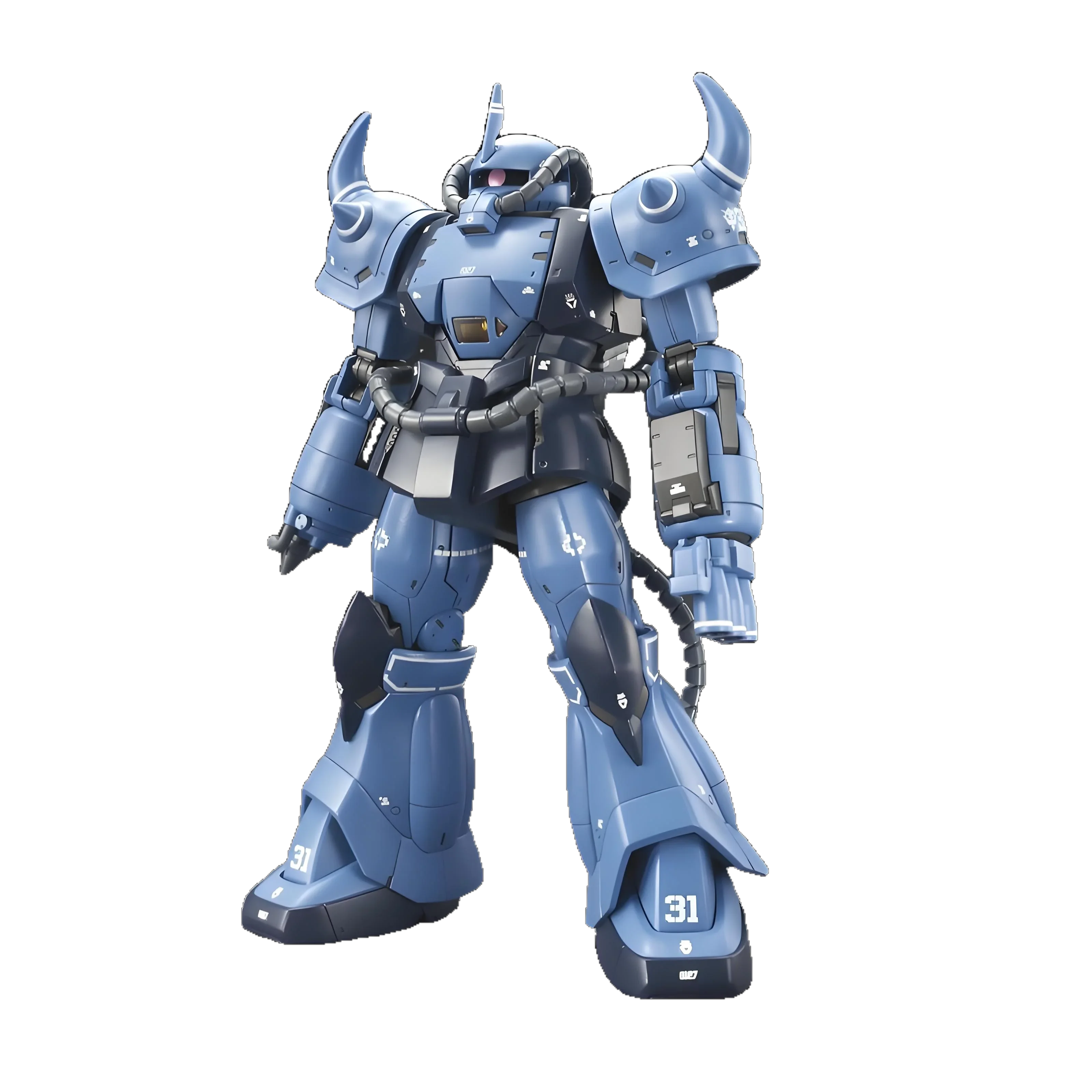 Bandai Original GUNDAM HG STANDARD MS-06S CHAR ZAKU II figurine à assembler modèle jouets ornements à collectionner cadeaux en Stock