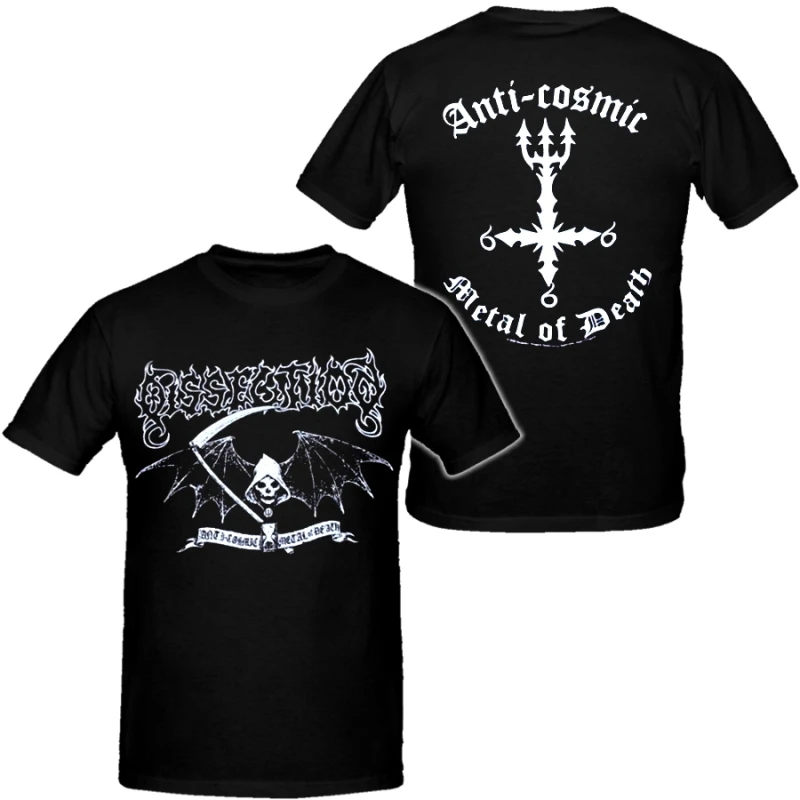 Limited Dissection Band Mens Hip Hop Heavy Metal Tshirts Cotton Shirt Unisex Summer Short Sleeve Fashion Brand Tee Vintage Tops
